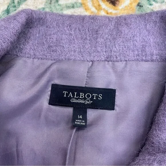 Talbots Purple Women's Blazer - Picture 4 of 9